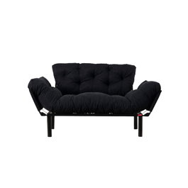 Atelier Del Sofa Nitta - Sofá-Cama de 2 Plazas Negro